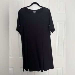 The Limited Ponte Fit and Flare Dress, with Rhinestone Accent, Size 14W, EUC.